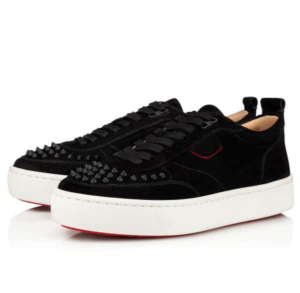 classic brand low sneakers men happyrui spikes red bottom shoes luxury designer casual leisure flats party wedding chaussures homme eu35, Black
classic brand low sneakers men happyrui spikes red bottom shoes luxury designer casual leisure flats party wedding chaussures homme eu35, Black