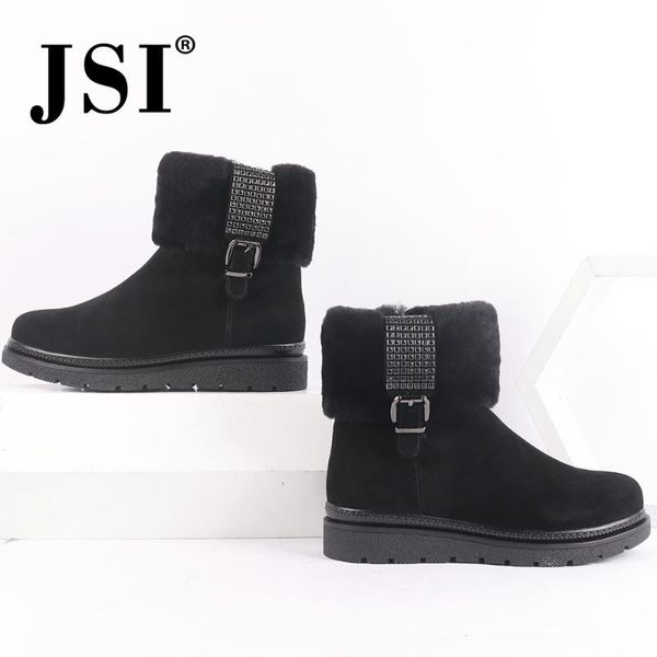 jsi women boots mid-calf solid cow suede round toe ladies shoes buckle winter slip-on med heels comfortable women boots jc529, Black
jsi women boots mid-calf solid cow suede round toe ladies shoes buckle winter slip-on med heels comfortable women boots jc529, Black