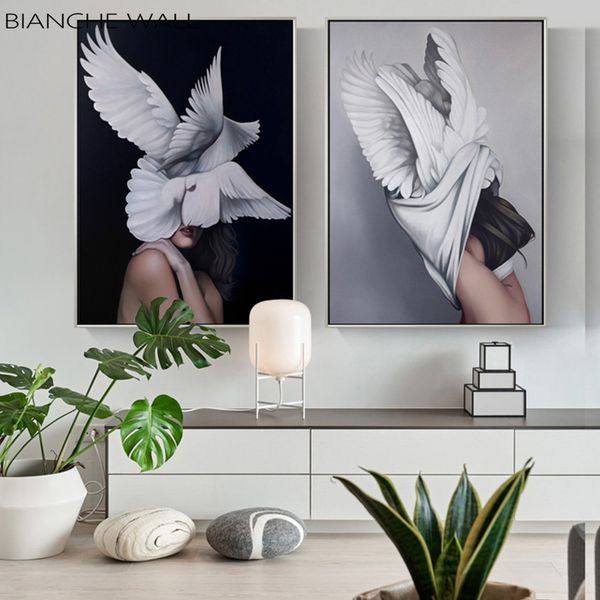 black and white abstract feather woman fashion wall art canvas painting art print poster picture wall living room home decor
black and white abstract feather woman fashion wall art canvas painting art print poster picture wall living room home decor