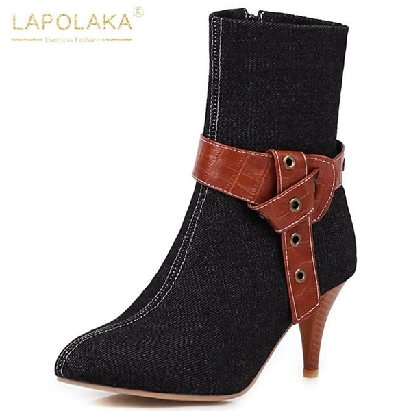 brand new large sizes 43 high heels elegant fashion ladies ankle boots female vintage belt buckle winter women shoes footwear, Black
brand new large sizes 43 high heels elegant fashion ladies ankle boots female vintage belt buckle winter women shoes footwear, Black