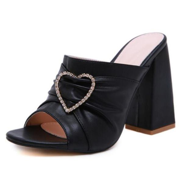 slippers summer women's shoes europe and america love rhinestone thick with high-heeled female women sh180, Black
slippers summer women's shoes europe and america love rhinestone thick with high-heeled female women sh180, Black