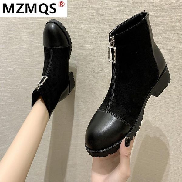 2020 new woman black ankle boots zipper booties ladies luxury designer flat heel boots-women round toe low riding fashion1
2020 new woman black ankle boots zipper booties ladies luxury designer flat heel boots-women round toe low riding fashion1