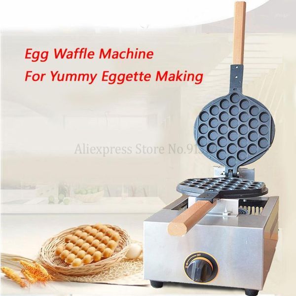 

gas egg waffle maker stainless steel eggette puff waffle maker bubble egg cake oven snack device1