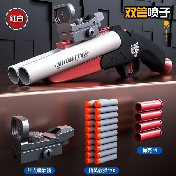 4544foam dart shell ejection blaster toy gun double-barrel launcher model for children adults shooting team game boys kids
4544foam dart shell ejection blaster toy gun double-barrel launcher model for children adults shooting team game boys kids