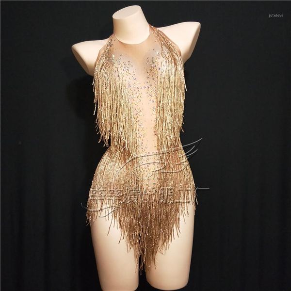 women new 5 colors shining tassel rhinestones bodysuit dance show one-piece costume performance leotard, Black;white
women new 5 colors shining tassel rhinestones bodysuit dance show one-piece costume performance leotard, Black;white
