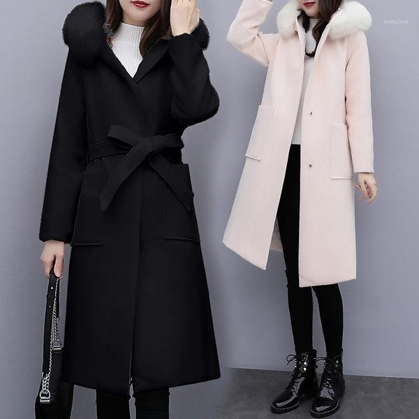 office lady solid long woolen winter coats covered button wool coat and jacket hooded slim ladies coats1, Black
office lady solid long woolen winter coats covered button wool coat and jacket hooded slim ladies coats1, Black