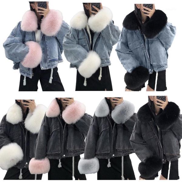 denim coat with large wool collar and velvet jean jacket winter clothes women jacket women denim jackets1, Black;brown
denim coat with large wool collar and velvet jean jacket winter clothes women jacket women denim jackets1, Black;brown