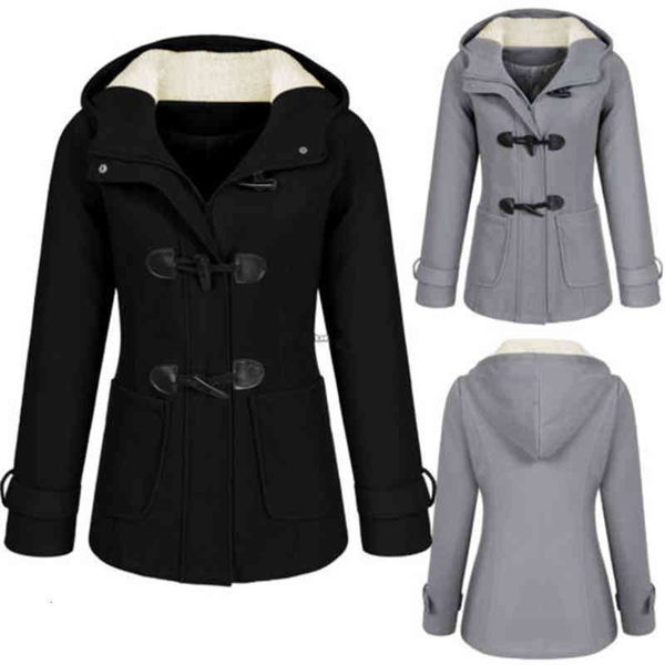 women's jackets casual mode winter warm clothes thin outwear wool with hooded horn button mainly autumn bags long elegant coats nsqw, Black;brown
women's jackets casual mode winter warm clothes thin outwear wool with hooded horn button mainly autumn bags long elegant coats nsqw, Black;brown