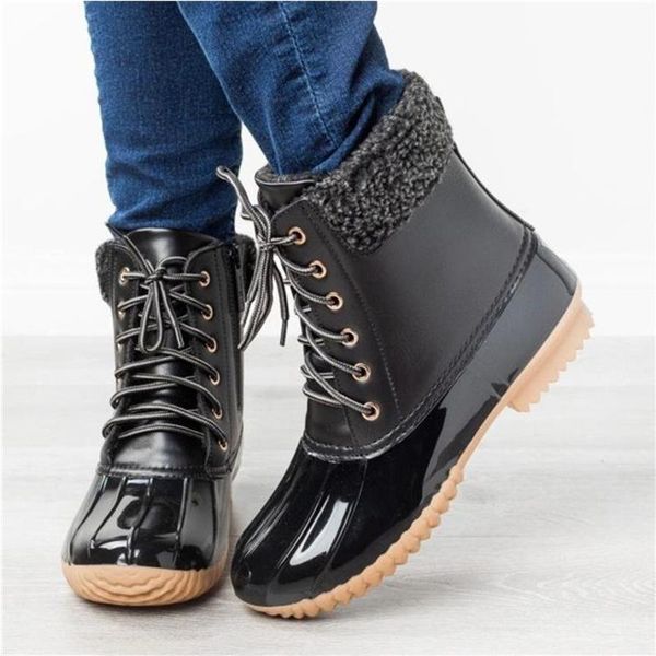 winter women waterproof rain boots women's lace up short plush ankle boots woman leopard keep warm low heels plus size 35-43, Black
winter women waterproof rain boots women's lace up short plush ankle boots woman leopard keep warm low heels plus size 35-43, Black