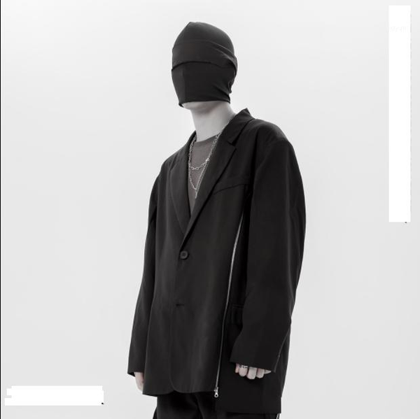 s-6xl2020 zipper deconstruction irregularly designed black men's and women's loose suit jackets1, White;black
s-6xl2020 zipper deconstruction irregularly designed black men's and women's loose suit jackets1, White;black