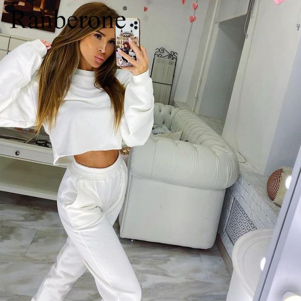 2 шт наборы tracksuit жены твердые женские tracksuit сыпучие толстовка топ карманный беговые штаны фитнес спортивный костюм спортзал одежды, White;black
2 шт наборы tracksuit жены твердые женские tracksuit сыпучие толстовка топ карманный беговые штаны фитнес спортивный костюм спортзал одежды, White;black