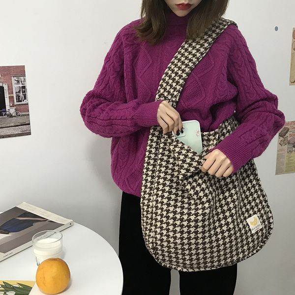 youda 2020 winter new woolen messenger bag women plaid retro cloth crossbody bags shopping large capacity book shoulder pack c1223
youda 2020 winter new woolen messenger bag women plaid retro cloth crossbody bags shopping large capacity book shoulder pack c1223