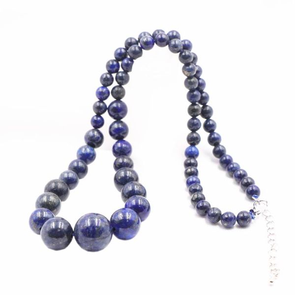 high grade round beads necklace blue natural stone lapis lazuli choker pendant necklaces women tower chain jewelry 18inch a845, Golden;silver
high grade round beads necklace blue natural stone lapis lazuli choker pendant necklaces women tower chain jewelry 18inch a845, Golden;silver