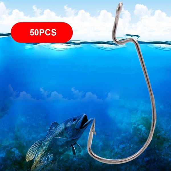50pcs/lot high-carbon steel worm hook fishhooks barbed sea fishing 2# 4# 6# 8# crank hook lure worm pesca for soft bait tackle sqcaho
50pcs/lot high-carbon steel worm hook fishhooks barbed sea fishing 2# 4# 6# 8# crank hook lure worm pesca for soft bait tackle sqcaho