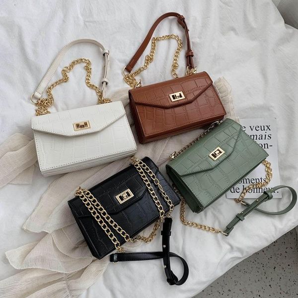 spring bags handbags shi tou wen new metal buckle decoration shoulder messenger chain flip square
spring bags handbags shi tou wen new metal buckle decoration shoulder messenger chain flip square