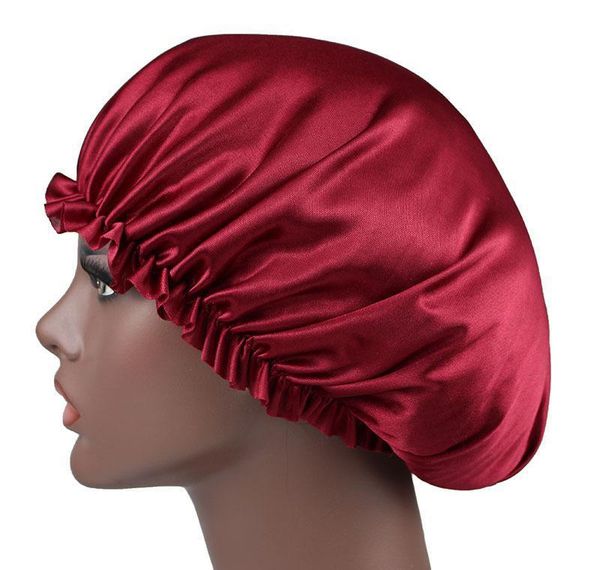 new solid color silk satin night hat women head cover sleep caps bonnet hair care f jllnci yy_dhhome, Blue;gray
new solid color silk satin night hat women head cover sleep caps bonnet hair care f jllnci yy_dhhome, Blue;gray