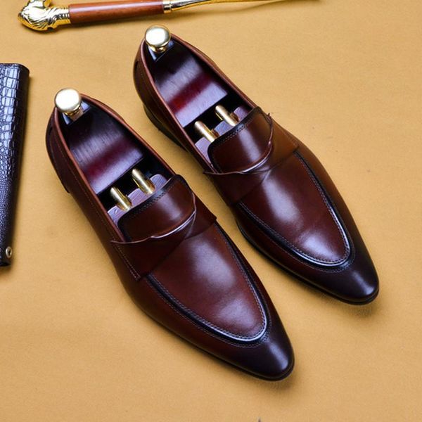 2020 summer formal shoes men brand italian shoes fashion mens dress genuine leather black wedding male buty meskie
2020 summer formal shoes men brand italian shoes fashion mens dress genuine leather black wedding male buty meskie