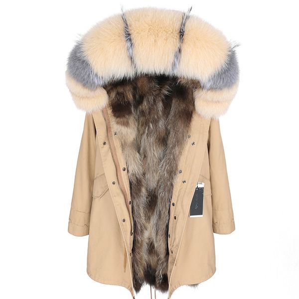 maomaokong 2020 new warm winter ladies coat natural raccoon fur lining jacket real fox fur collar long parker jacketx1019, Black
maomaokong 2020 new warm winter ladies coat natural raccoon fur lining jacket real fox fur collar long parker jacketx1019, Black