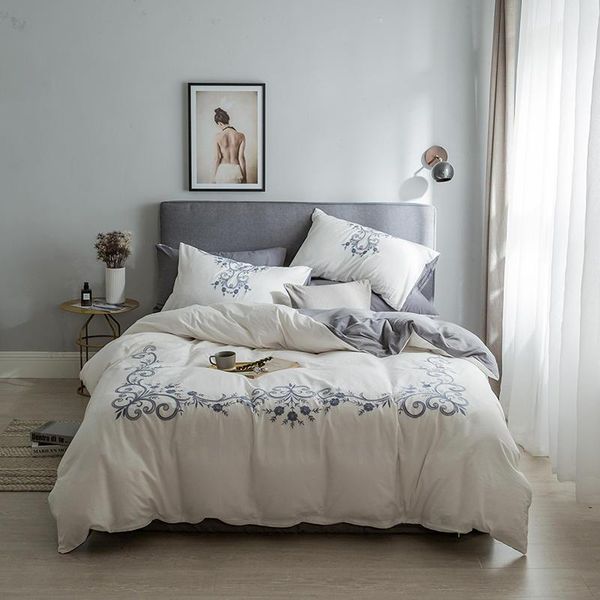 cotton bedding set white gray blue bed cover king size bed sheet linen set duvet coverpillowcase ropa de cama linge de lit
cotton bedding set white gray blue bed cover king size bed sheet linen set duvet coverpillowcase ropa de cama linge de lit