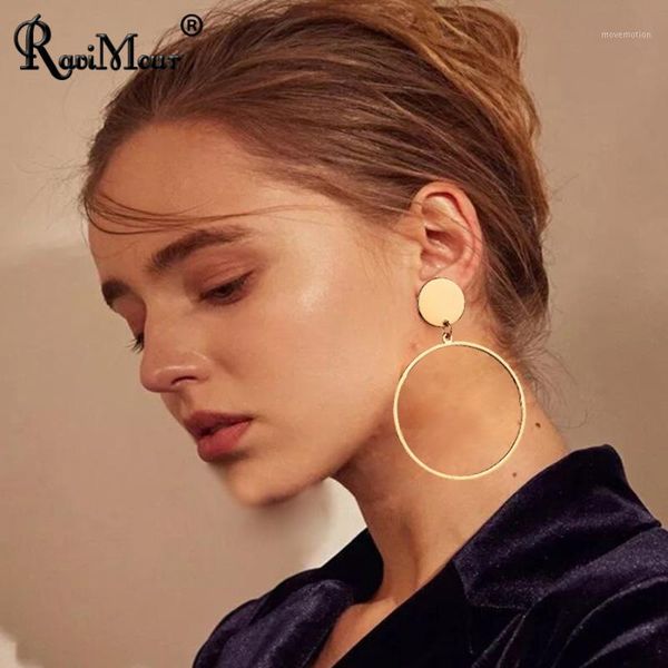 ravinour big circle drop earrings for women punk gold round long earring femme jewelry 2020 fashion maxi geometric earing1, Silver
ravinour big circle drop earrings for women punk gold round long earring femme jewelry 2020 fashion maxi geometric earing1, Silver