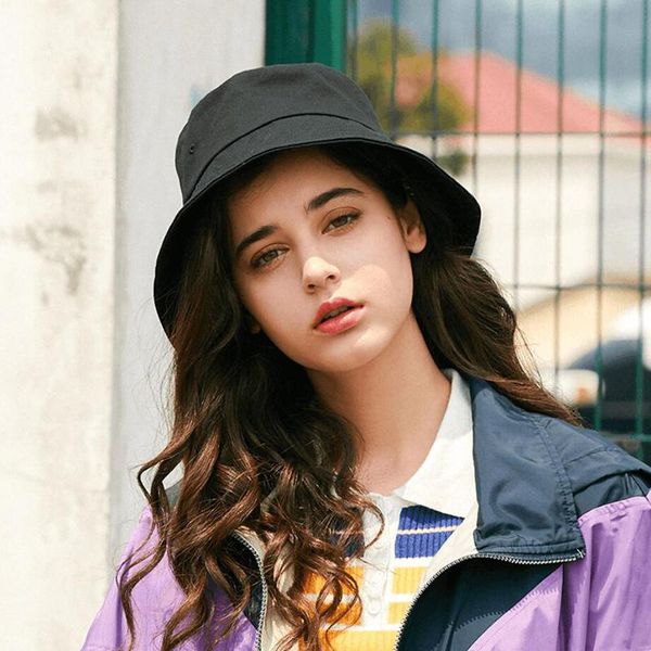wide brim hats bucket hat spring summer simple portable foldable solid color fisherman for women girls beach sun panama caps, Blue;gray
wide brim hats bucket hat spring summer simple portable foldable solid color fisherman for women girls beach sun panama caps, Blue;gray