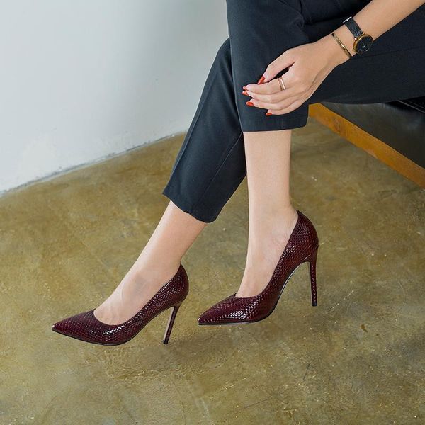 dress shoes style fashion net red fairy slim high heel shallow mouth big leather women's single medium and low small size, Black
dress shoes style fashion net red fairy slim high heel shallow mouth big leather women's single medium and low small size, Black