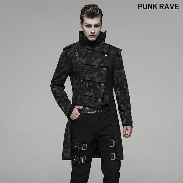fashion irregular retro print personality jacket punk handsome uniforms men coat male winter long windbreaker punk rave y-3681, Tan;black
fashion irregular retro print personality jacket punk handsome uniforms men coat male winter long windbreaker punk rave y-3681, Tan;black