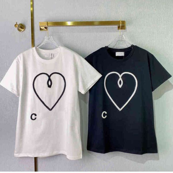 22ss simple womens t shirts 5a quality cotton short sleeve tshirt versatile casual women clothing letter logo brand summer crew neck pullov, White
22ss simple womens t shirts 5a quality cotton short sleeve tshirt versatile casual women clothing letter logo brand summer crew neck pullov, White
