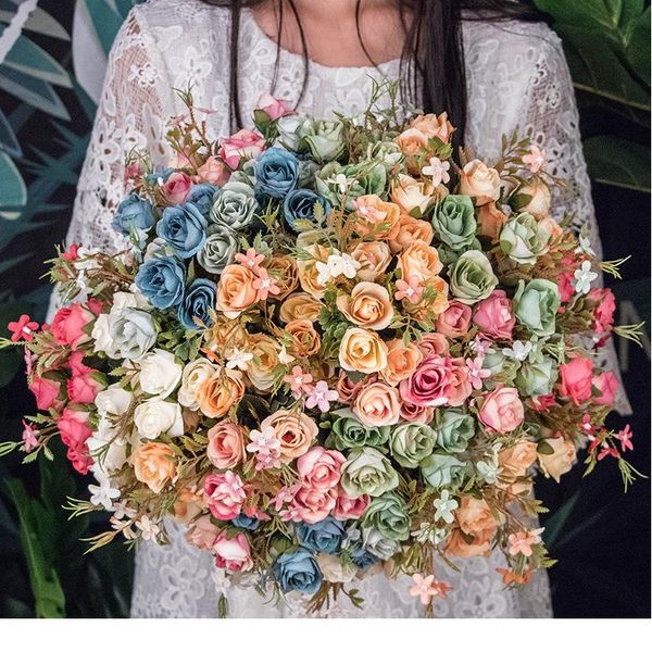 1 bouquet 10 head artificial silk cloth fake flowers leaf peony floral home wedding party home decor blue tea rose small sqcnpj
1 bouquet 10 head artificial silk cloth fake flowers leaf peony floral home wedding party home decor blue tea rose small sqcnpj