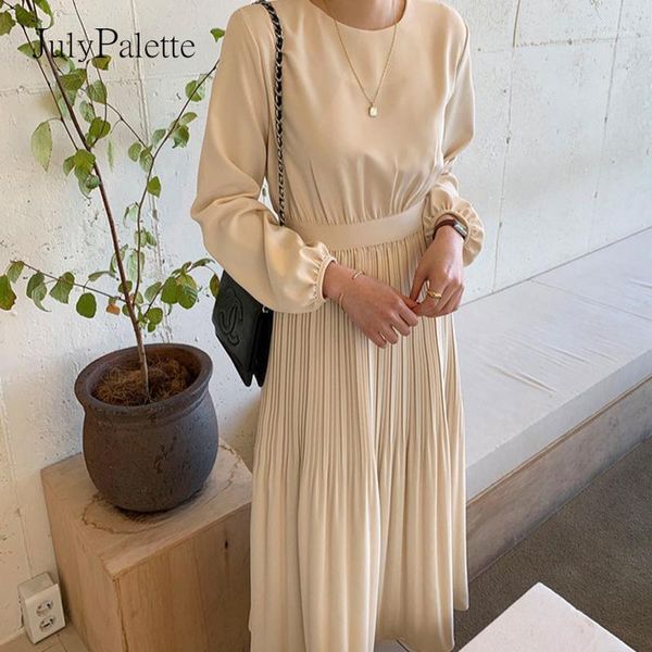 julypalette elegant women o neck pleated dress 2020 autumn winter full sleeve lace up dress black female long vestidos1, Black;gray
julypalette elegant women o neck pleated dress 2020 autumn winter full sleeve lace up dress black female long vestidos1, Black;gray