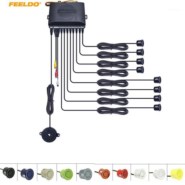 feeldo 1set car 8 sensors front rearview visual video parking sensor backup radar system 10-color #fd-28481
feeldo 1set car 8 sensors front rearview visual video parking sensor backup radar system 10-color #fd-28481