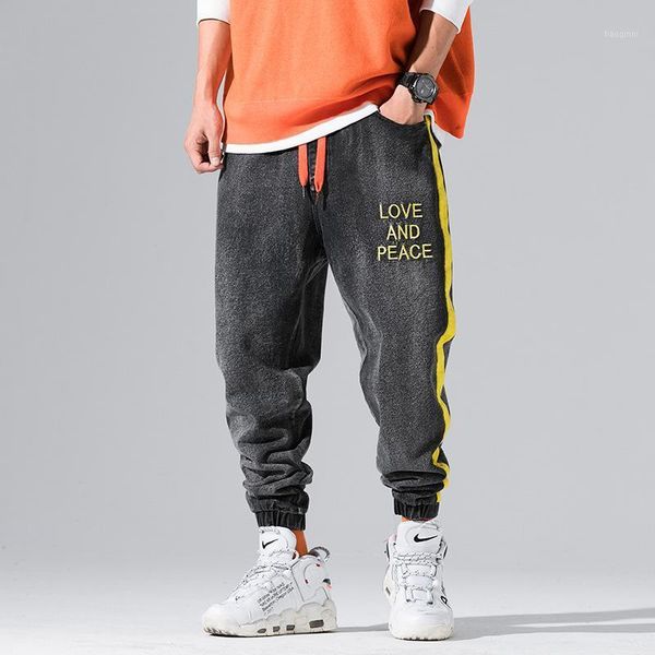 japanese style fashion men jeans black elastic waist love and peace embroidery hip hop pants hombre streetwear joggers jeans men1, Blue
japanese style fashion men jeans black elastic waist love and peace embroidery hip hop pants hombre streetwear joggers jeans men1, Blue