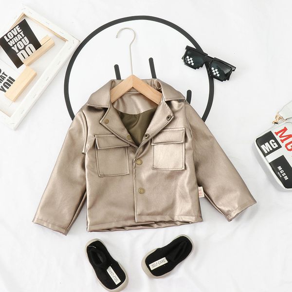 fashion baby boy girl pu leather jacket spring autumn toddler kids faux leather coat pocket casual chaqueta outwear clothes 1-5y 201109, Blue;gray
fashion baby boy girl pu leather jacket spring autumn toddler kids faux leather coat pocket casual chaqueta outwear clothes 1-5y 201109, Blue;gray