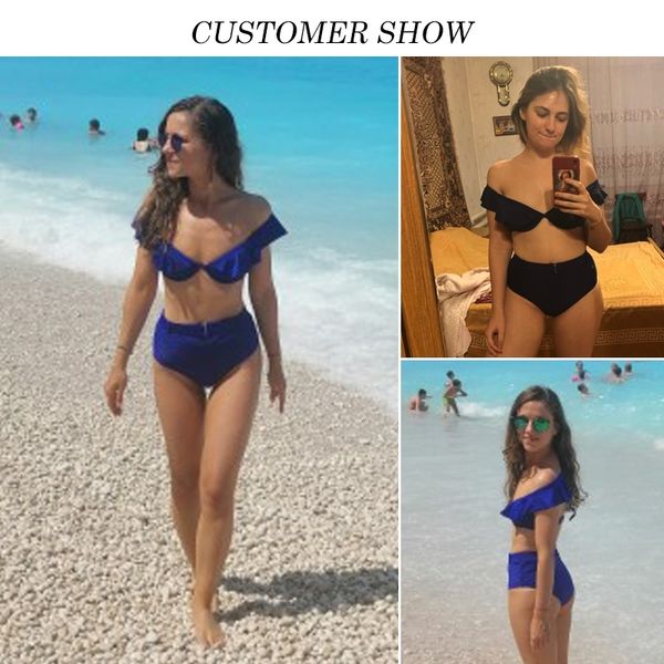 red ruffled swimsuit female deep v bathing suit women bathers high waist bikini push up off shoulder swimwear biquini y200319, White;black
red ruffled swimsuit female deep v bathing suit women bathers high waist bikini push up off shoulder swimwear biquini y200319, White;black
