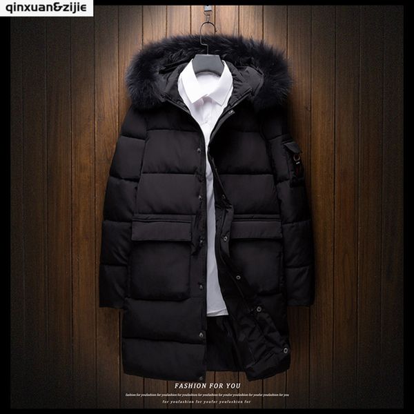 down men's hoodie, cotton padded et, thick warm long wool collar coat, windproof, m-3xl 3 colors, Black
down men's hoodie, cotton padded et, thick warm long wool collar coat, windproof, m-3xl 3 colors, Black