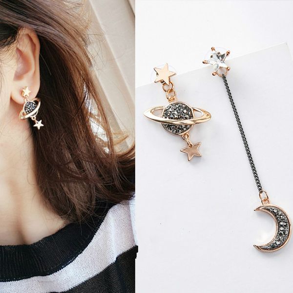 new hyperbole geometric earring women dangle earrings moon saturn pendant asymmetrical long earrings accessories jewelry, Silver
new hyperbole geometric earring women dangle earrings moon saturn pendant asymmetrical long earrings accessories jewelry, Silver
