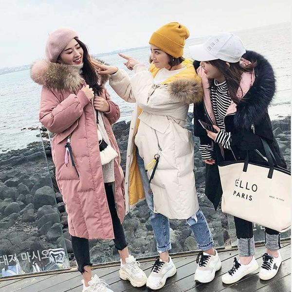 winter 2020 new style korean version down jacket female medium long fashion waist cotton thick big collar knee pure color coat1, Black
winter 2020 new style korean version down jacket female medium long fashion waist cotton thick big collar knee pure color coat1, Black