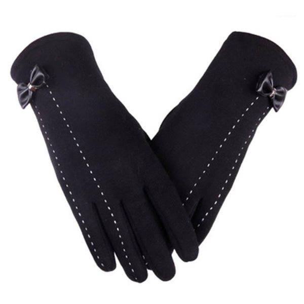 Winter Women Gloves Knitted Touch gloves plus velvet thick Bow Soft CottonMitten warm driving D271, Blue;gray
Winter Women Gloves Knitted Touch gloves plus velvet thick Bow Soft CottonMitten warm driving D271, Blue;gray