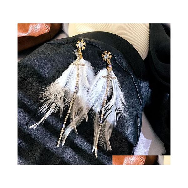 s947 fashion jewelry s925 silver needle feather earrings rhisntone cross long tassel da sqcyug beauty888
s947 fashion jewelry s925 silver needle feather earrings rhisntone cross long tassel da sqcyug beauty888