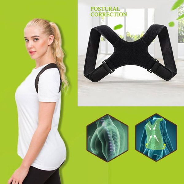 adjustable posture corrector back shoulder straighten orthopedic brace belt for clavicle spine back support pain relief unisex, Black;blue
adjustable posture corrector back shoulder straighten orthopedic brace belt for clavicle spine back support pain relief unisex, Black;blue