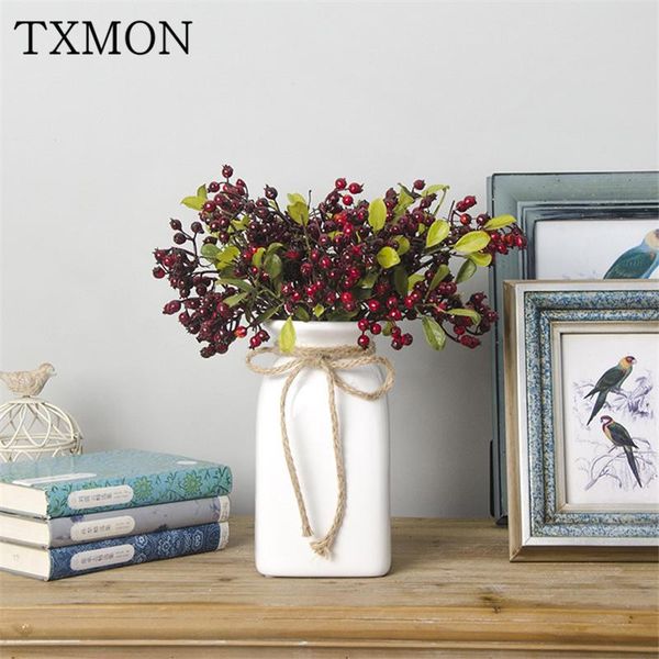 european-style simulation bouquet 5 heads of returning berries home living room decoration wedding flowering fake flowers
european-style simulation bouquet 5 heads of returning berries home living room decoration wedding flowering fake flowers