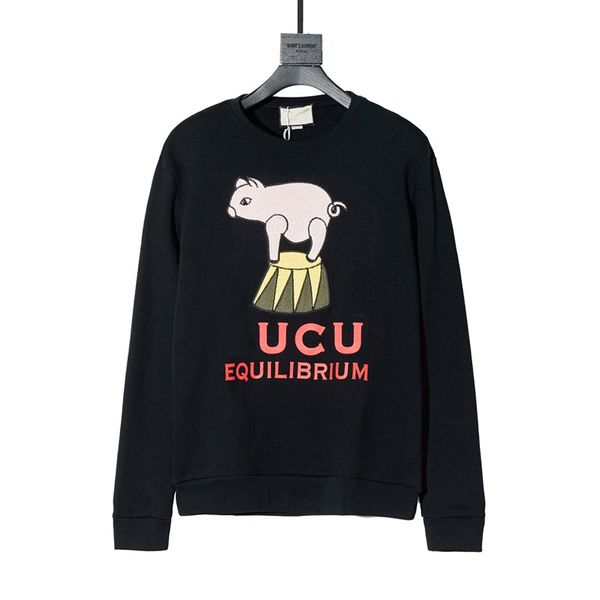 2020 autumn winter europe italy circus troup pig embroidery men women hoodie cotton casual street sweatshirt jumper, Black
2020 autumn winter europe italy circus troup pig embroidery men women hoodie cotton casual street sweatshirt jumper, Black