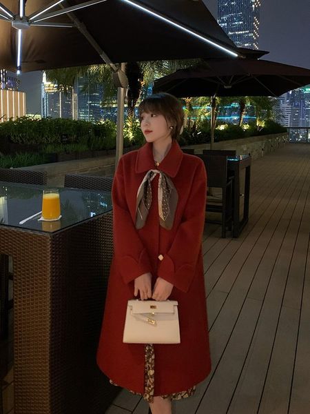 women's wool & blends fall winter woolen coat women cashmere long solid color fashion jacket jas dames clothing be50nz, Black
women's wool & blends fall winter woolen coat women cashmere long solid color fashion jacket jas dames clothing be50nz, Black