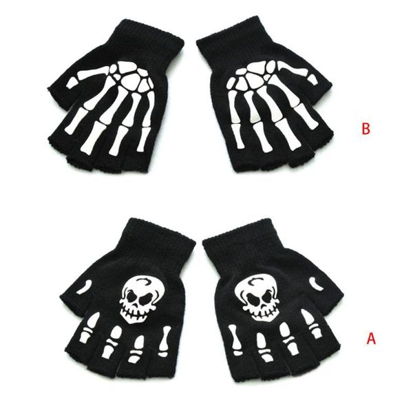 kids halloween cosplay skeleton half finger gloves luminous fingerless mittens pxpb, Blue;gray
kids halloween cosplay skeleton half finger gloves luminous fingerless mittens pxpb, Blue;gray