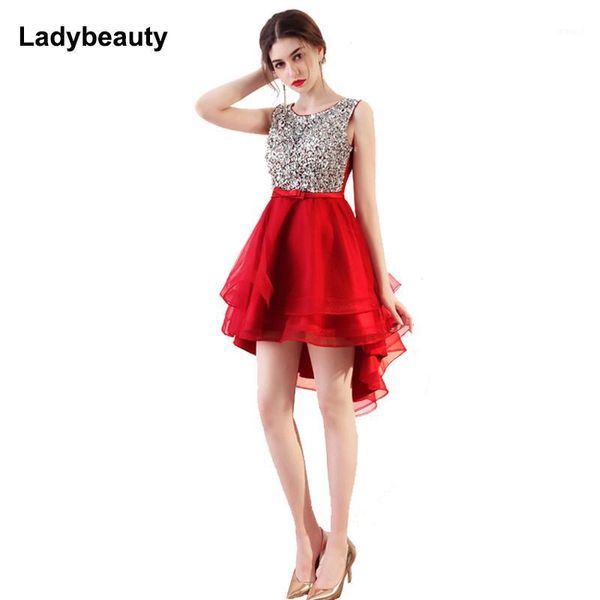 ladybeauty 2019 short evening dress sleeveless short front back long sequined evening dress bride banquet formal party gown1, White;black
ladybeauty 2019 short evening dress sleeveless short front back long sequined evening dress bride banquet formal party gown1, White;black