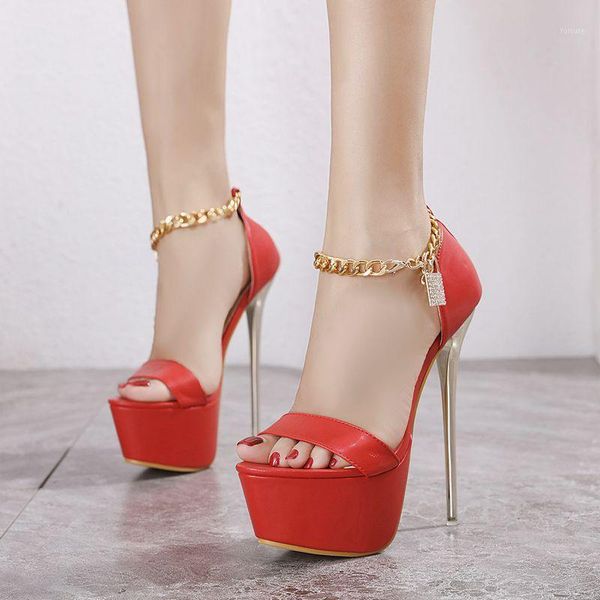 metal chain ankle strap heels platform sandals party shoes for women wedding pumps 17 cm high heels super high gladiator sandals1, Black
metal chain ankle strap heels platform sandals party shoes for women wedding pumps 17 cm high heels super high gladiator sandals1, Black