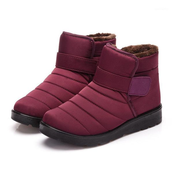 women boots women shoes waterproof ankle snow boots shoes warm fur plush winter platform1, Black