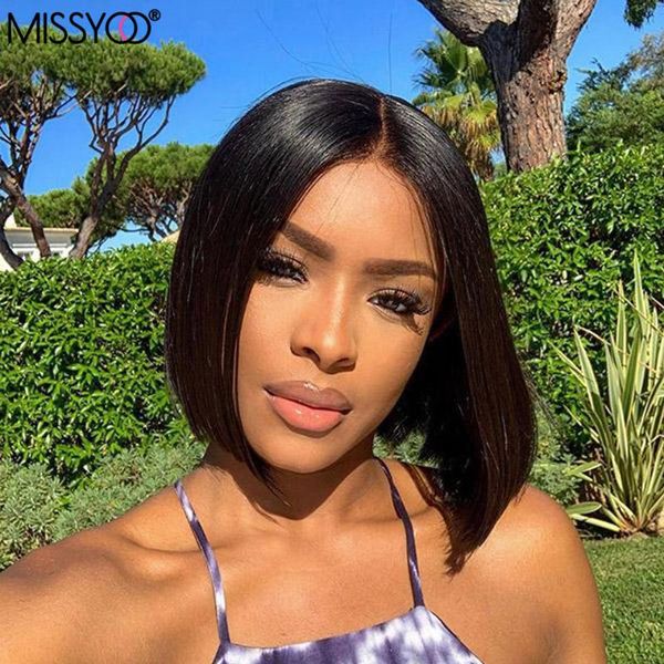 lace wigs bob 4x4 closure for women short human hair part wig natural hairline brazilian straight 1b color, Black;brown
lace wigs bob 4x4 closure for women short human hair part wig natural hairline brazilian straight 1b color, Black;brown
