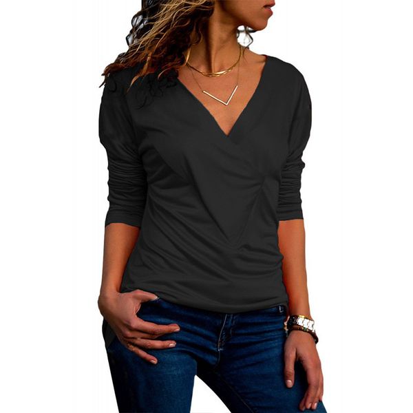 women long sleeve tee full t shirt streetwear women's v-neck spring/autumn formal black blue xxl oversized solid, White
women long sleeve tee full t shirt streetwear women's v-neck spring/autumn formal black blue xxl oversized solid, White