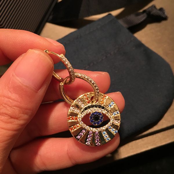umgodly brand multicolor zircon cz asymmetric lucky eye earrings women fashion pop jewelry april new arrival, Golden;silver
umgodly brand multicolor zircon cz asymmetric lucky eye earrings women fashion pop jewelry april new arrival, Golden;silver